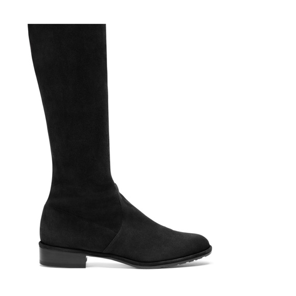 Stuart Weitzman Lowland Boots - Black Suede - Picture 4 of 6